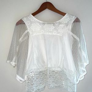 Hot Topic sheer lace blouse